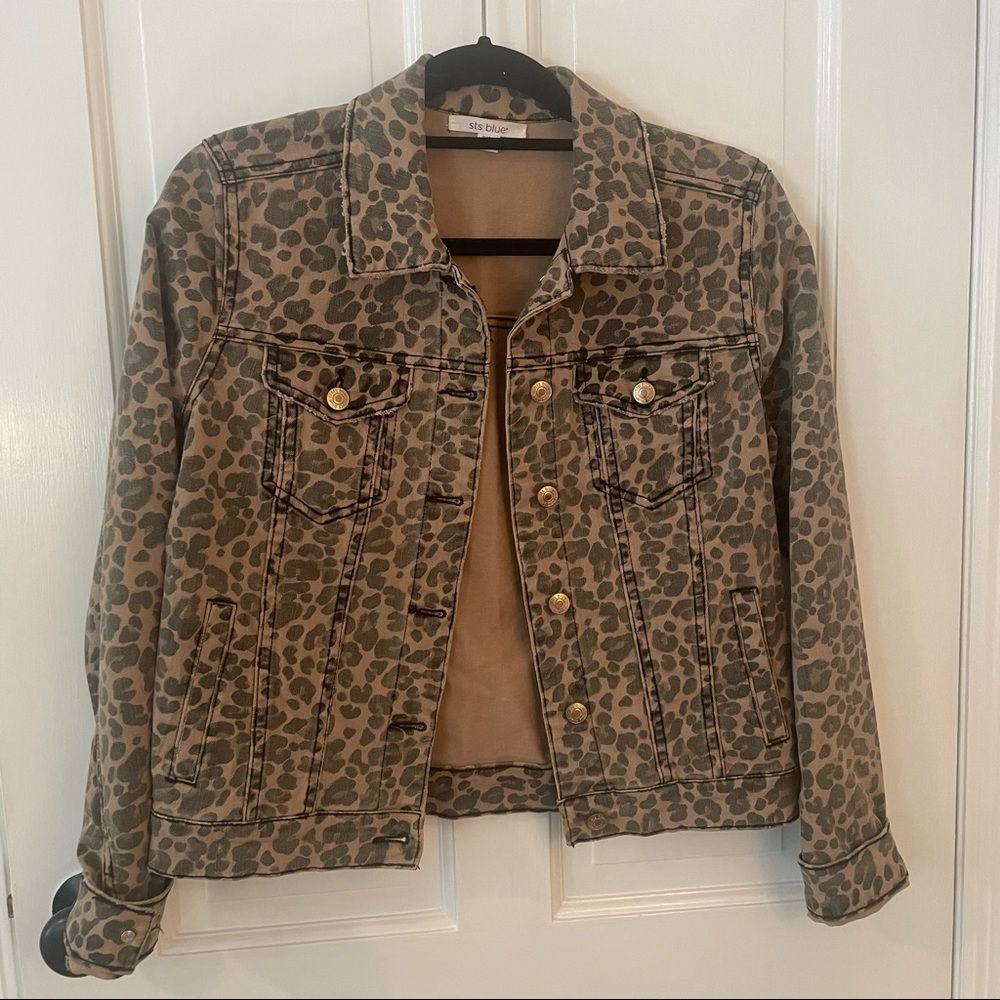 Cheetah Jean Jacket
